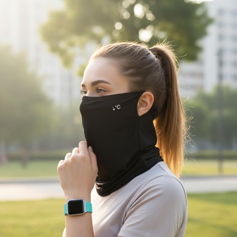 Cycling To Work - Eisseide Gesichtsmaske mit Nackenschutz UV-Schutz Sommermaske