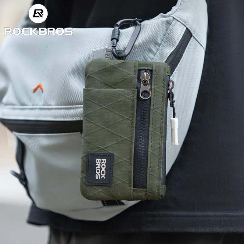 Cycling Commute Essentials - ROCKBROS Kompakte Fahrradtasche mit Aufhängeschloss, Karte